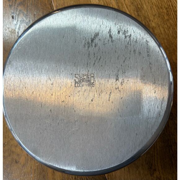 Vintage Supermaid Supreme Cookware 4qt Round Dutch Oven w/ Basting Lid Handles - Picture 4 of 7